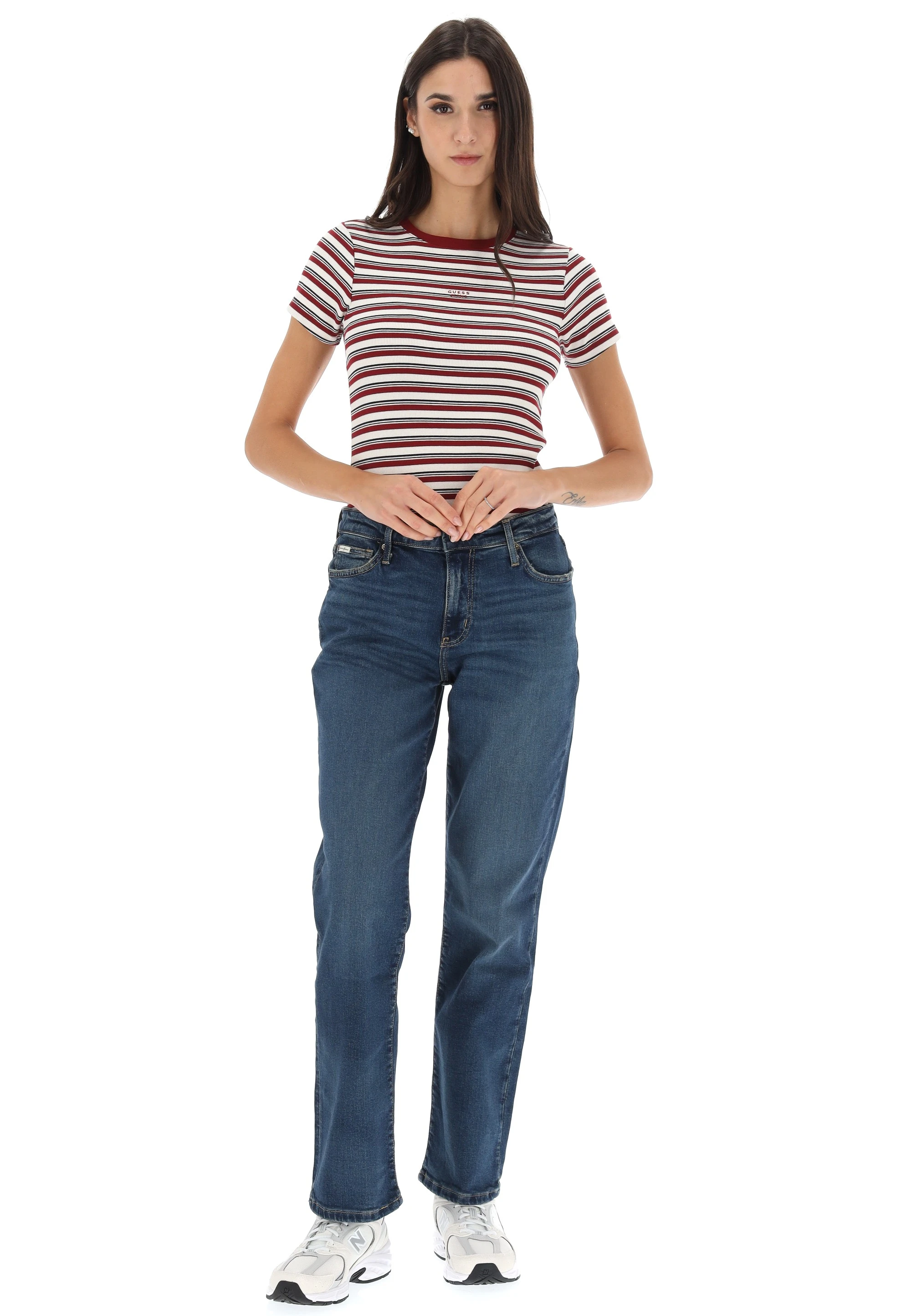 T-shirt a righe slim fit Guess Jeans W5BP52KA0H1